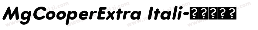 MgCooperExtra Itali字体转换